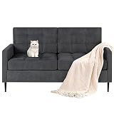 TYBOATLE Mid Century Modern Upholstered Loveseat Sofa for Compact Living Room, Small Sofa Couches w/
