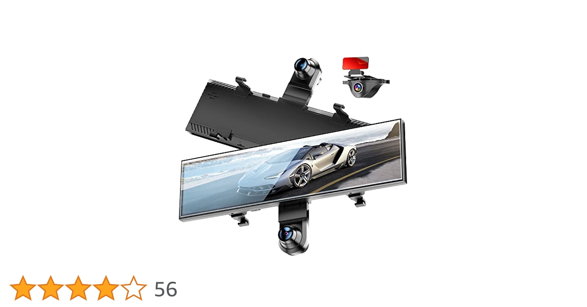 Amazon.co.jp: AKEEYO 720°カメラ ドライブレコーダー ミラー型