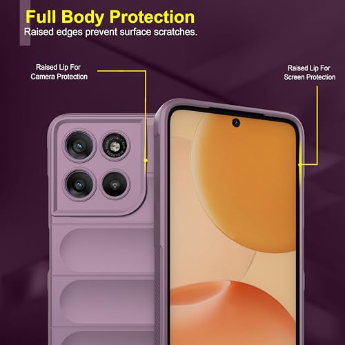 Image of Zapcase Back Case Cover for Motorola G67 Power 5G | Compatible for Motorola G67 Power 5G Back Cover | Liquid Silicon Magic Case with Camera Protection | Lavender