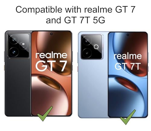Image of FAD-E Tempered Glass Screen Protector Guard (with camera hole) Compatible for realme GT7 / GT 7 / GT 7T (Transparent)