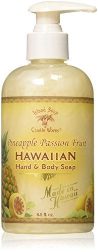 Island Soap & Candle Works Hawaiian Hand and Body Soap, Pineapple Passion Fruit