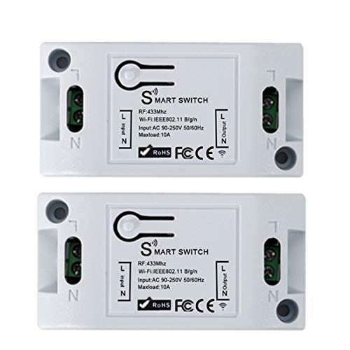 QIACHIP Smart WiFi Switch,433 MHz Universal Smart Home Remote Control DIY WiFi Switch
