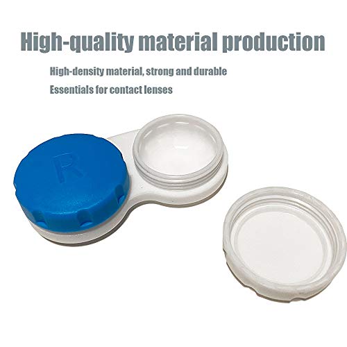 10 Pack Contact Lens Cases, iFwevs Contact Lens Box Left/Right Eyes Holder Container,Portable Mini Contact Lens Soak Storage Kit