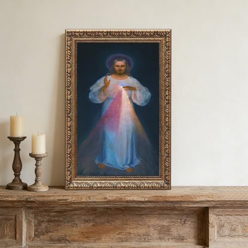 Poster Divine Mercy Kazimirowski Impression sur Toile 61x91cm - 4