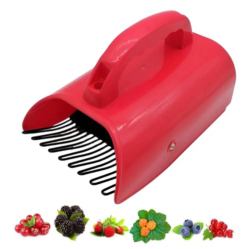 Rastrillo de arándanos ergonómico y reutilizable. Peine seguro para la recolección de frutas pequeñas, especialmente crestas de gallo, moras y zarzas, herramienta de jardinería eficaz.