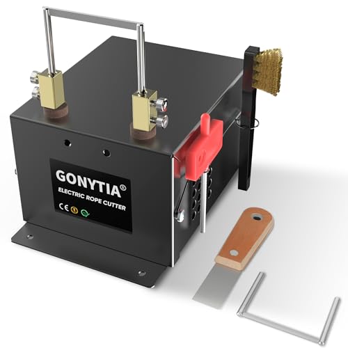 GONYTIA 30W Electric Rope Cutter Bench Hot Knife Cutting Tool Thermal Hot Blade with Replacement Blades for Fabric Nylon Webbing Belting Ribbon Braid