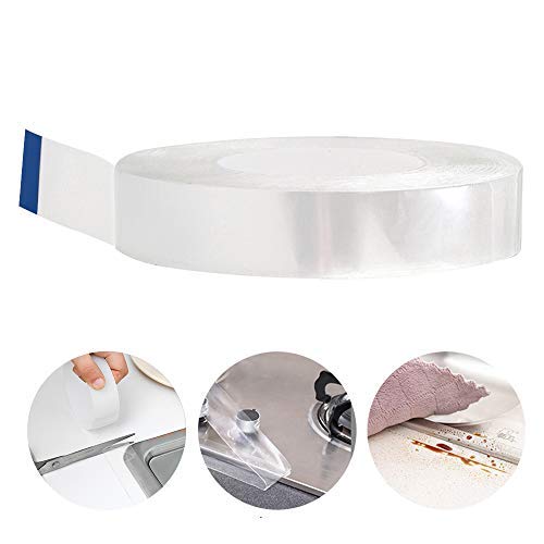 OffKits Waterproof Tape Anti-Mildew Tape Caulk Strip PE Self Adhesive Tape for Bathtub