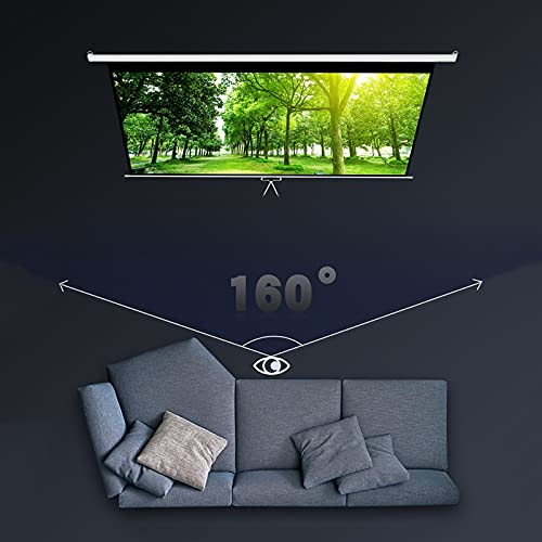Pantalla de proyector manual 84 pulgadas 4:3 retractable miniatura 3