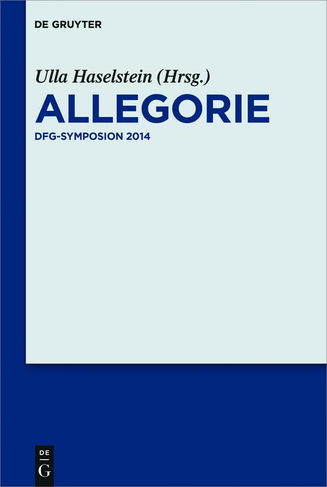 Allegorie: DFG-Symposion 2014 (German Edition)
