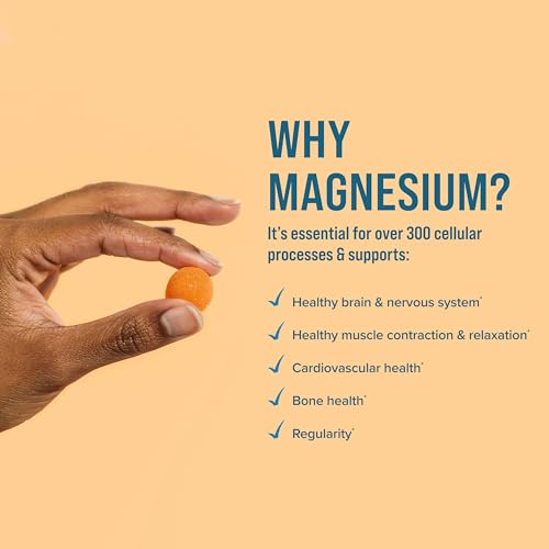Natural Vitality Calm Magnesium Supplement, Anti-Stress Gummies, Vegan, Gluten-Free, Orange Flavor, 120 Gummies