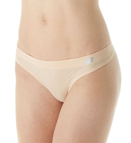 New Balance Womens Breathe Thong Panty, Nude, Large