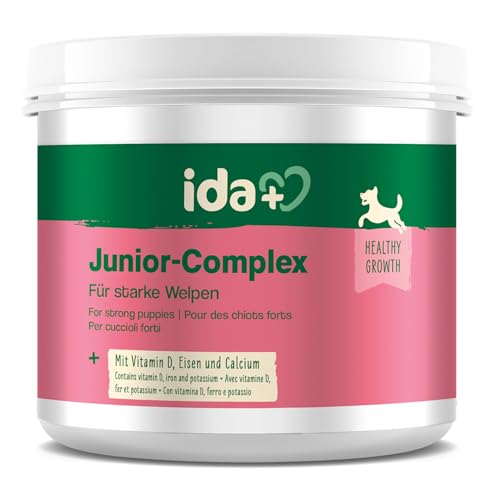 ida+ Junior Complex 400g – Vitamine & Mineralstoffe für Hundewelpen – Gesundheitsprodukte für Hunde für ideales Wachstum von Welpen - Nahrungsergänzungsmittel Hund - Mineralien für Hunde