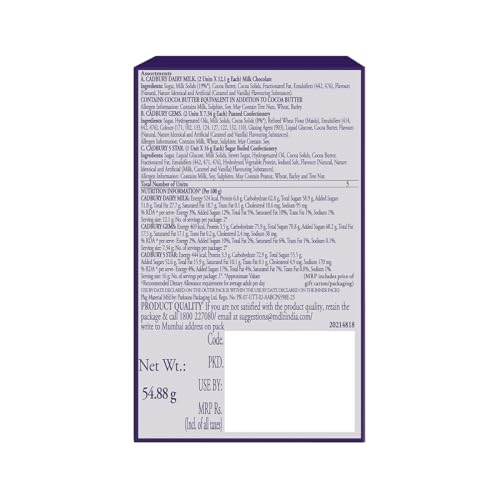 Cadbury Celebrations Assorted Chocolate Gift Pack, 54.88 g