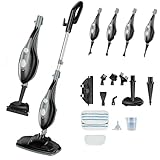 Steam Mop, Handheld Steam Cleaner with 2 Washable Pads, Floor Steamer for Hardwood and Tile,...