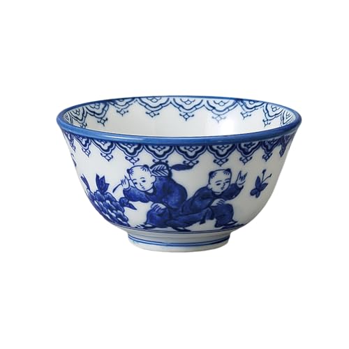 エールネット(Ale-net) 湯呑 煎茶碗 千茶碗 9.8×5.3cm 150cc 内外唐子反千茶 食洗機対応 電子レンジ対応 美濃焼 日本製