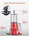 VEVOR Air Hydraulic Bottle Jack, 20 Ton (44092 lbs) Capacity, 10.2-19.5 Inch Lifting Range, Pneumatic/Manual Heavy Duty Welded Bottle Jack with Pump for Car, SUV, Pickup, Truck, RV, Auto Repair, Red
