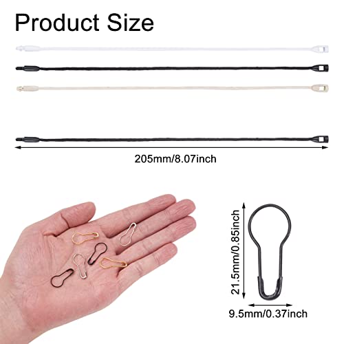 Pandahall 600Pcs 3 Colors Cotton Strings with Hang Seal Tag with Safety