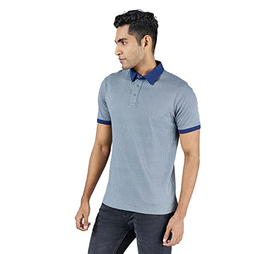 Image of VETTORIO FRATINI by Shoppers Stop Printed Cotton Regular Fit Mens T-Shirt