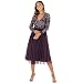 Produktbild Maya Deluxe Damen Maya Faux Warp Front Embellished Midi Bridesmaid Dress, Berry, 40 EU