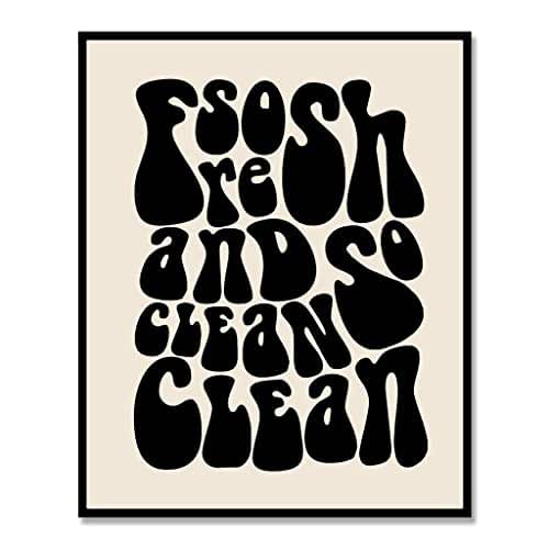 So Fresh and so Clean Clean, Laundry Room Wall Art, Funky