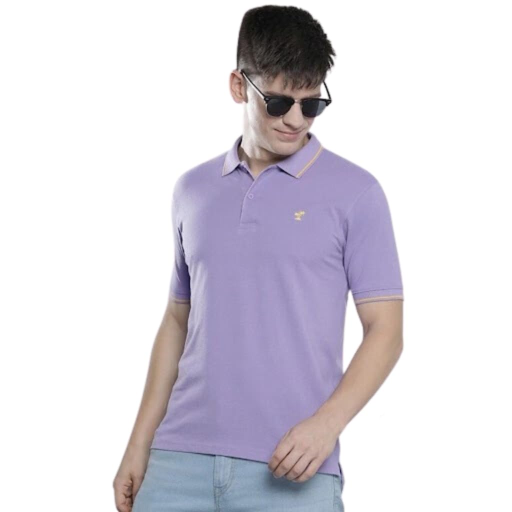 the indian garage co Men's Cotton Slim Fit Polo T-Shirt-picture-33