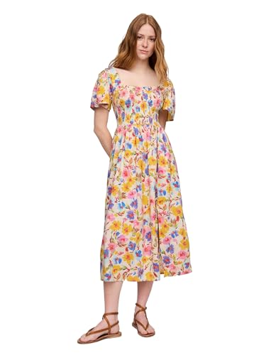 Image of Gap Women's V-ss Smocked Bodice Midi - Marbella
