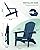 YEFU Adirondack Chair, Oversized Plastic Adirondack Chair Folding Outdoor Chairs with Cup Holder, Lawn Chair with Weather Resistant for Outside Deck Lawn Garden, Weight Capacity Up to 400 Lbs –Navy