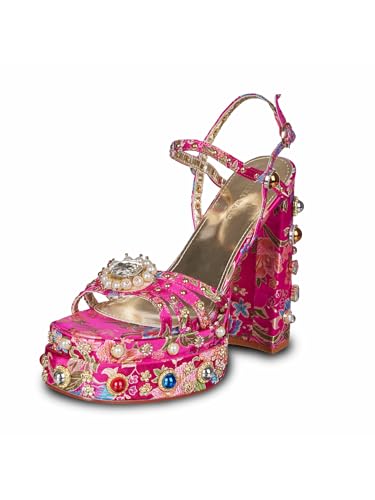 AZALEA WANG Annie-Pink Platform Sandal - Pink / 8