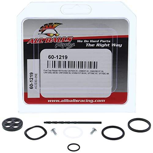 Image of All Balls Racing Fuel Tap Repair Kit 60-1219 Compatible With /Replacement For Honda CB750K 1981, CB900F 1981, CMX250 2007-2016, CRF230L 2008-2009, CRF230M 2009, VF700C 1987, VF750C 1988