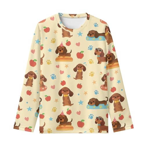 HUIACONG Girls Children Long Sleeve Tee Shirt for Kids Boys Winter Tops