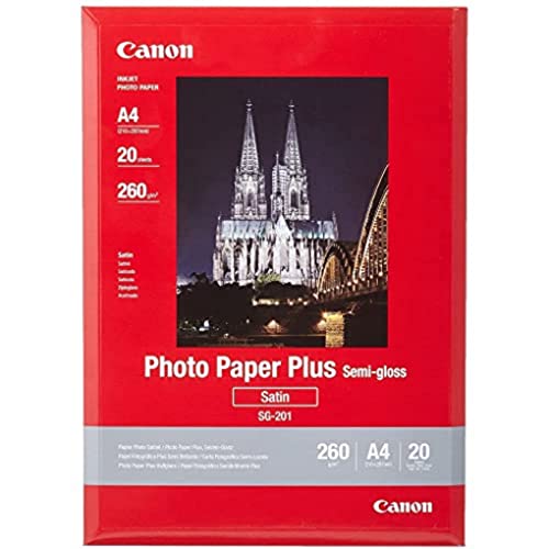 Canon SG-201 Papier Photo Satiné Format A4 (20 feuilles) blanc 242F882