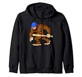 Ce design montrant un bigfoot est destiné aux fans de baseball qui croient les théories de conspiration et l'existence d'aujourd'hui. Un cadeau pour les joueurs de baseball qui jouent comme pichet, attrapeur ou pâte. Tenue de yéti idéale à porter tout en regardant votre équipe de baseball préférée.