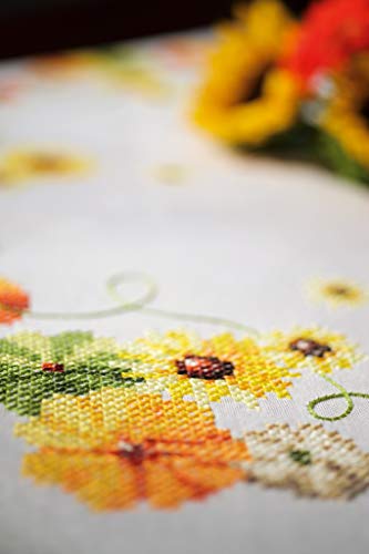 Vervaco Embroidery Kit: Tablecloth: Sunflowers, Cotton, NA, 80 x 80cm, N\a - Image 2