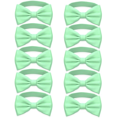 Image of Adam Young Men's Bow Ties Pre-Tied Style Formal Satin Classic Bowtie for Tuxedo Faux Silk