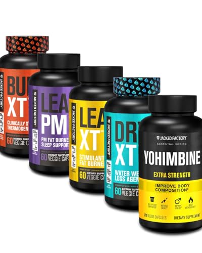 Jacked Factory Thermogenic Fat Burner Weight Loss Supplement - Burn-XT Thermogenic and Lean PM