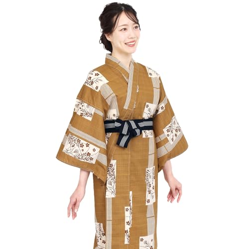 生活家電 [Fuuka] 旅館浴衣 単品 リネン浴衣 レディース 大きいサイズ
