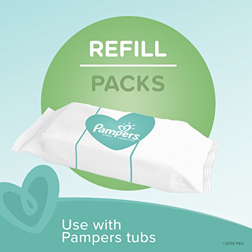 Baby Wipes, Pampers Baby Diaper Wipes, Complete Clean Unscented, 7 Refill Packs For Dispenser Tub, 504 Total Wipes #TOP1
