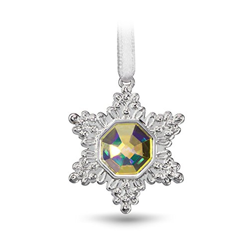 Hallmark Keepsake Mini Christmas Ornament 2018 Year Dated, Elegant Snowflake Miniature, Metal, 1.3