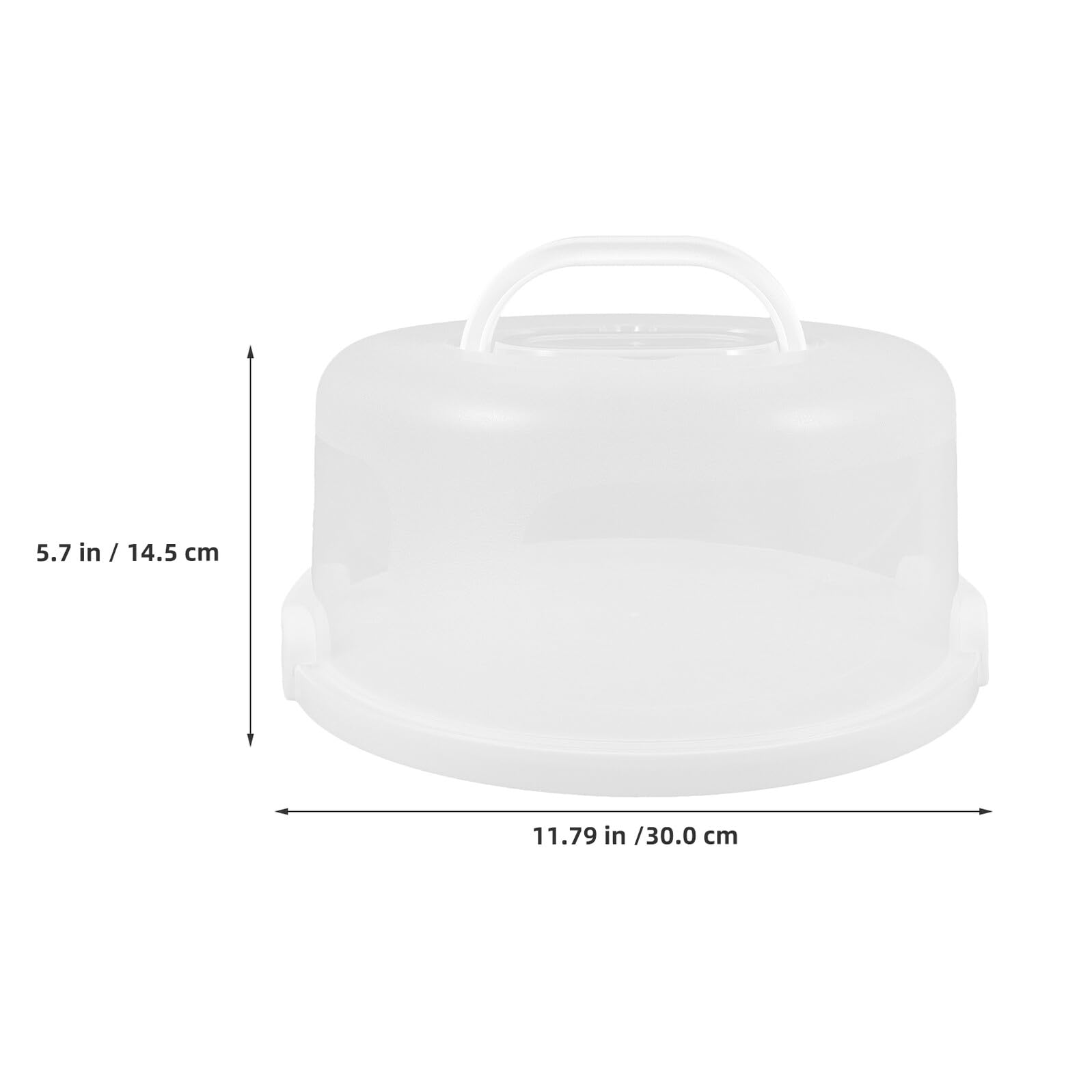 Ipetboom Scatola per Torta con Coperchio Trasparente Maniglie 10" in Pp 2pezzi per Picnic e Conservazione Dolci