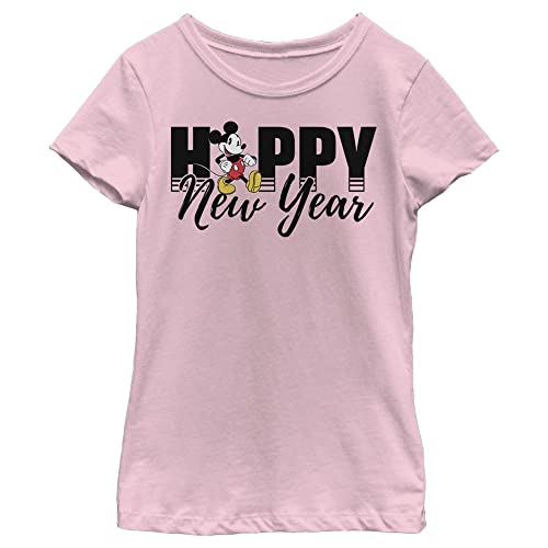 Mickey New Year T-Shirt Fille Disney Classic en Coton Rose
