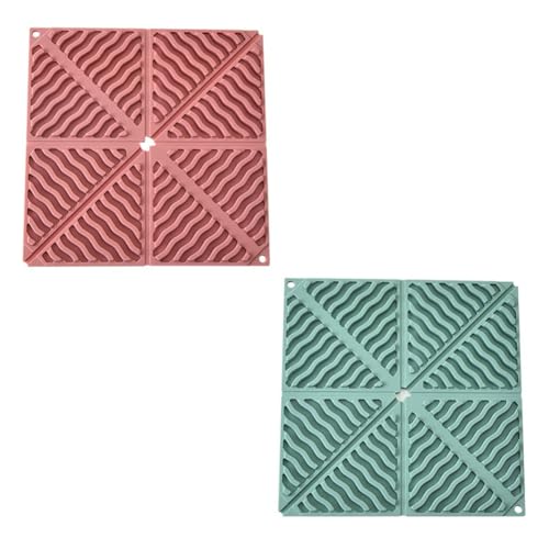 Kznifmk Manteles Individuales Plegables, Tapetes Aislantes, Posavasos para Vajilla, Manteles Individuales Portátiles para el Hogar, Utensilios de Cocina A