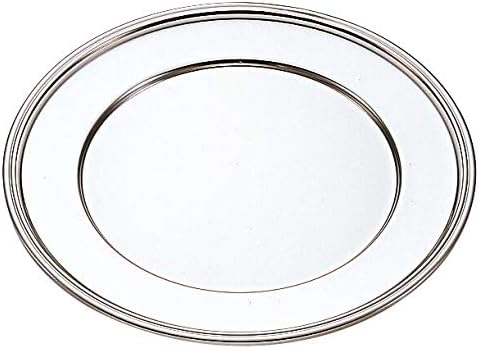 Sanho Sangyo 03041137 Serving Cutlery, Silver, 1.0 inch (25 cm) Underliner for Round Soup Tulin