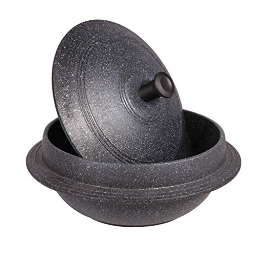 Antihaft-Suppentopf mit Suppentopf, Keramik-Auflauf-Tontopf, Reiskocher-Induktionskocher-Sicherheit, Bibimbap-Schalen aus koreanischem Stein, heißer