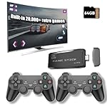 retro gaming console,Wireless Retro Game Console, Retro Game Stick -game system with built in games,23 Emulators,4k Hdmi Output, 2.4GHz Wireless Controller, plug and play video games for tv