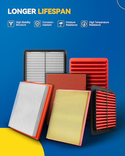 Image of PHILTOP CA10190 Engine Air Filter for Toyota Corolla, Yaris, Scion xD | for Toyota Corolla 2009-2019, Yaris 2006-2018, Matrix 2009-2014, Corolla iM 2017-2018, Scion xD 2008-2014, iM 2016, Pontiac