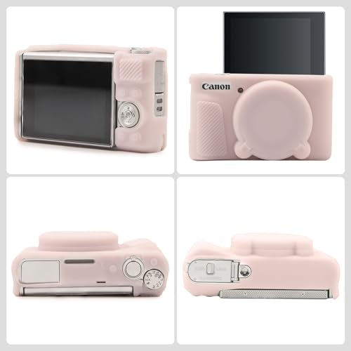 Funda de silicona para Canon PowerShot SX740 y SX730 HS con protector de pantalla LCD 2
