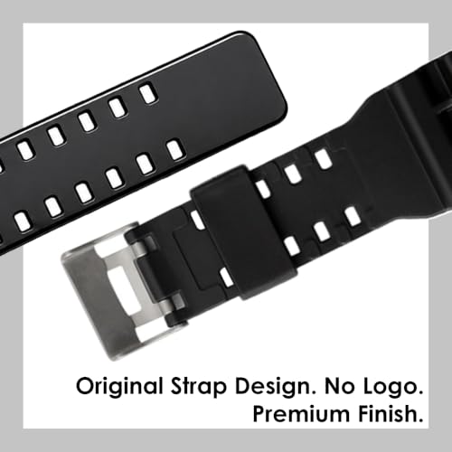 Image of DBLACK ''CDS3'' 16MM Resin Watch Strap / / Best Replacement, Compatible Strap with CASI0 Gshock GD-120, GA-100, GA-110, GA-100C & Other Model Watches