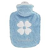 SOFT & WASHABLE PLUSH COVER: The 500ML hot water bottle comes with a luxurious faux fur cover. The soft covers distribute the heat evenly and protect you against excessive heating. Is is ideal as bed warmer. SIZE DETAILS: 13.5cm(5.3in) wide /21.5cm(8...