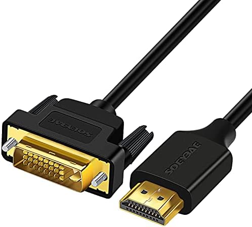 SOEYBAE HDMI to DVI Cable,1M DVI-HDMI adapter cable Bi Directional DVI-D 24+1 Male to HDMI Male 1080p/Full HD, Compatible Xbox One, PS4 PS3