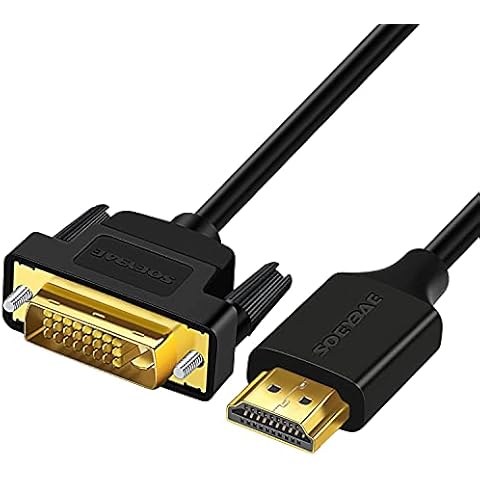 SOEYBAE HDMI to DVI Cable,1M DVI-HDMI adapter cable Bi Directional DVI-D 24+1 Male to HDMI Male 1080p/Full HD, Compatible Xbox One, PS4 PS3 Cover